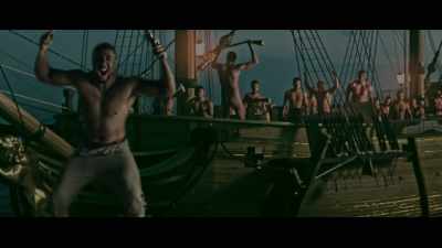 Bellamy goes with
the psychological terror gambit, - The Lost Pirate Kingdom