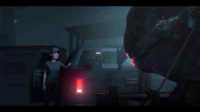 - [bellowing]
- Shut up. - Jurassic World: Chaos Theory