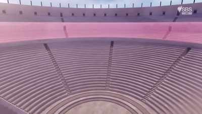 Below them, the orchestra, - Roman Megastructures