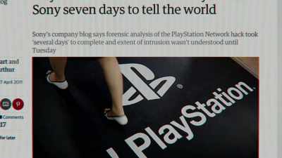 BEN: And then someone hacked
into the PlayStation Network - Cyberwar