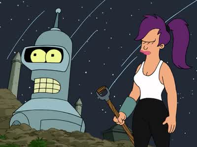 Bender, I think Fry needs a moment alone. - Futurama