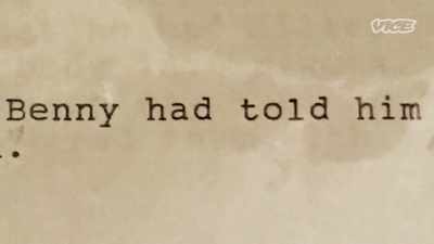 Bennie told this person
that a year prior - Small Town Secrets
