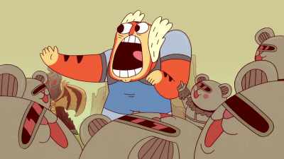 -[Berbils] Tygra?
Hey, Tygra! Tygra!
-[Tygra whimpering] - ThunderCats Roar