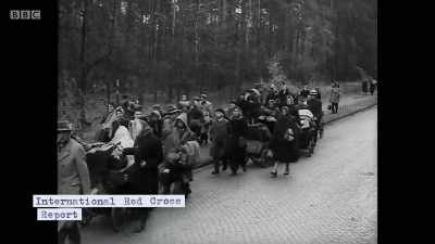 Berlin was the transit point
for all refugee transports, - Berlin 1945