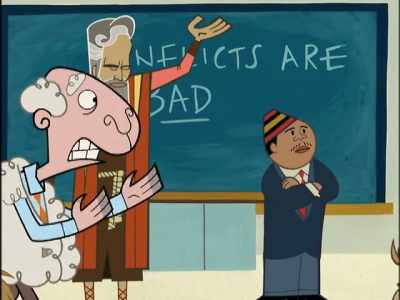 Besley, please don’t cry!
Here, wipe your eyes. - Clone High