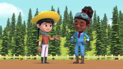 - Best friends.
- (both laughing) - Dino Ranch