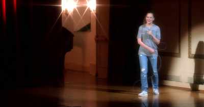 Better grab it before
it flits away. - Jacqueline Novak: Get on Your Knees