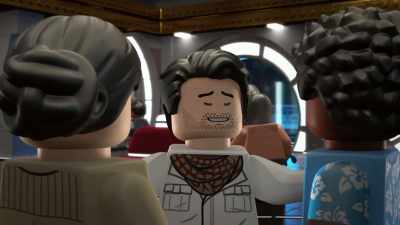 -Better not be a trash compactor.
-Group hug? Come on. - Lego Star Wars Summer Vacation