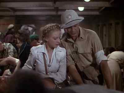 Bettina... cut this trouser leg away!
Where's Dr. Wayne? - The Story of Dr. Wassell