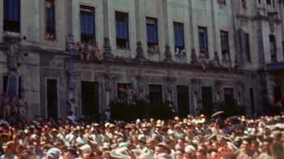 Between bombed out buildings - The Pacific War in Color