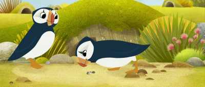 Between
climate change, pollution, - Puffin Rock and the New Friends