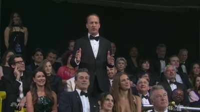 ‫Between essential nervous system
‫and your butt.
‫♪ when you're watching "snl," - SNL50: The Anniversary Special