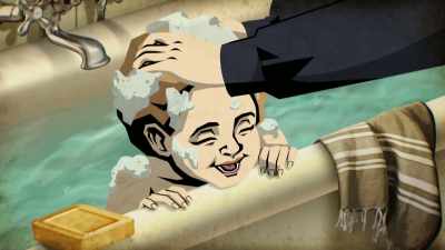 Between Marie, Pierre,
little Irene and the man - Cosmos: Possible Worlds