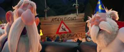 "Beware of falling other!" - Asterix: The Secret of the Magic Potion