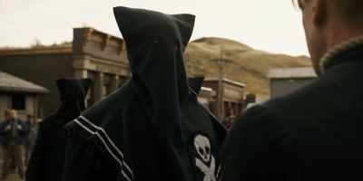 - Big talk from someone who's
got to hide behind a mask. - Damnation