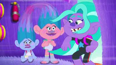 [Biggie wails] - Trolls: The Beat Goes On!
