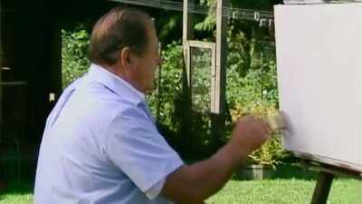Bill Alexander accelerates everything
with this wet-on-wet technique. - Bob Ross: Happy Accidents, Betrayal & Greed