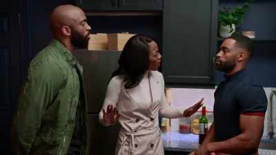 - Bill, Mike has something
to tell you. - Tyler Perry's Bruh