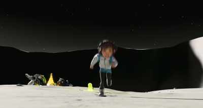 [Bill] Whoever gets it to the Goddess
first gets their wish granted! - Over the Moon