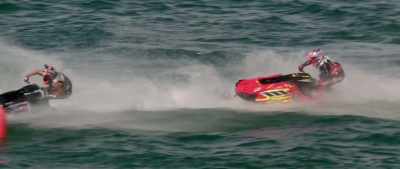 Billy Burnett has worked
his way through the pack, - Hot Water