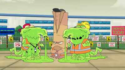 Biodegradable packaging
made entirely of seeds. - Aqua Teen Forever: Plantasm