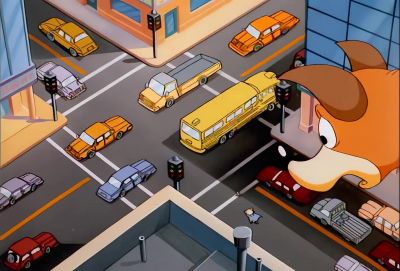 Birdie.
[HORNS HONKING] - Animaniacs
