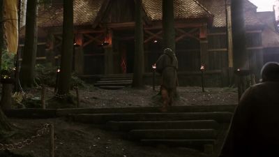 (birds sing, low hum of chatter) - Vikings