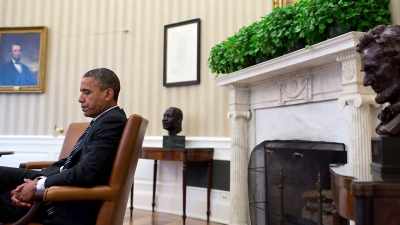 Bit by bit, he allows himself
more sense of grief and outrage. - Obama: In Pursuit of a More Perfect Union