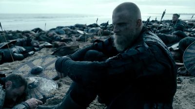[Bjorn breathing heavily] - Vikings