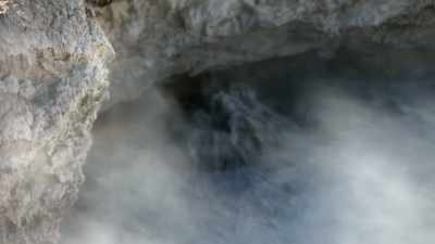 Black Dragon's Cauldron,
a boiling mud pot - Yellowstone: One-Fifty