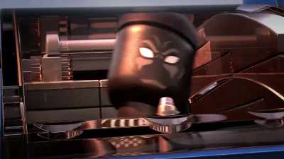 [Black Panther]
Watch out. Incoming Chitauri,
eleven o'clock. - LEGO Marvel Avengers: Time Twisted
