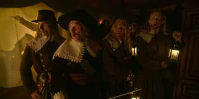 - Blackbeard! Blackbeard!
- (all exclaiming) - Our Flag Means Death