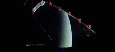 Blackout will begin
18 seconds after entry. - Apollo 11