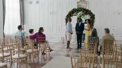 - Blah, blah, blah!
- [Pete laughs] - The Groomsmen: First Look