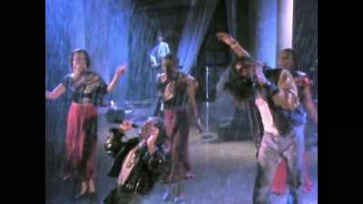 ♪ Blame it on the rain
that was falling, falling ♪ - Milli Vanilli