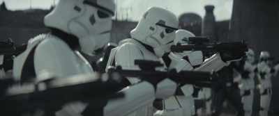 (BLASTERS FIRING IN DISTANCE) - The Mandalorian