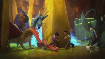[blasting]
[yelling] - Dragons: The Nine Realms