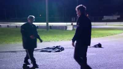 [bleep] on me, I was like,
"Oh, [bleep]." - Street Outlaws No Prep Kings Team Attack