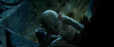 Bless us and splash uspreciousThat's a meaty mouthfulGollum gollum Aah - The Hobbit: An Unexpected Journey