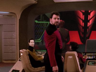 Block their transport on the shield. - Star Trek: The Next Generation