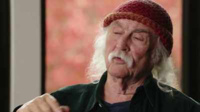 Blond girl, pretty,
short dress, - David Crosby: Remember My Name