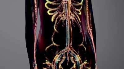 Blood flow to your stomach
dramatically slows down. - Human: The World Within