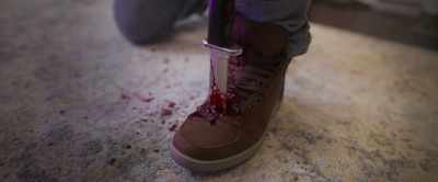 (blood gushing) - Here for Blood