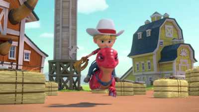[blowing whistle] - Dino Ranch