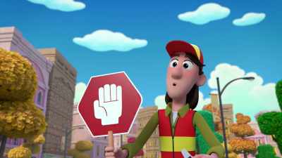 (Blowing whistle)
Whoa. Stop. - Abby Hatcher