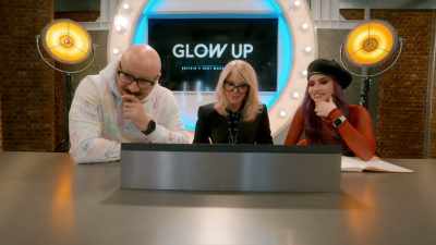 [blows raspberry] - Glow Up: Britain's Next Make-Up Star