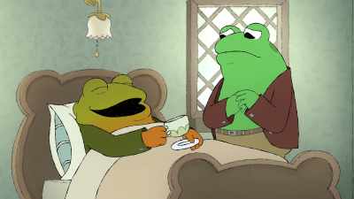 [blows, slurps] Ah. - Frog and Toad