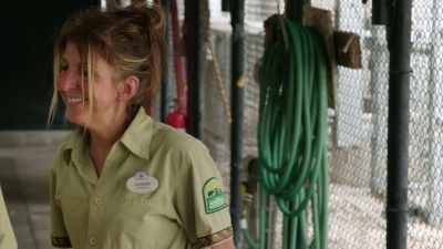 -(BLOWS WHISTLE)
-Good job. So cute. - Magic of Disney's Animal Kingdom