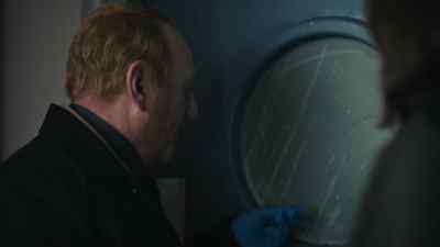 Blue paint flecks, - The Chelsea Detective