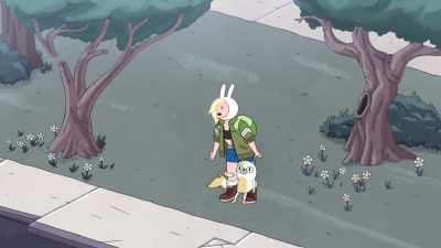 Blue sparkles. - Adventure Time: Fionna & Cake